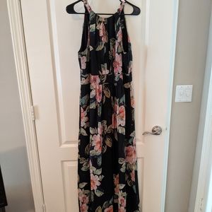 INC Dark floral maxi dress